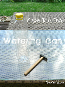 Tools and materials needed to make your own watering can