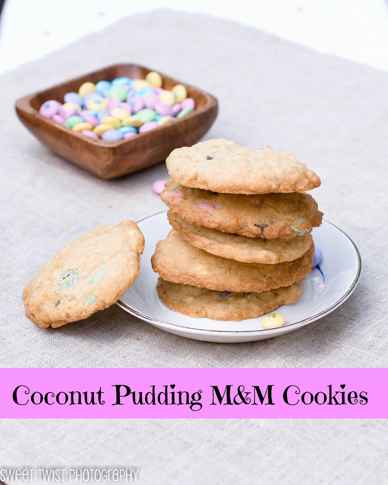 Melissa's Cuisine: Coconut Pudding M&M Cookies