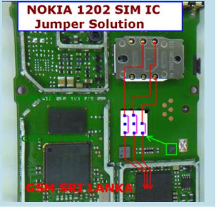 Nokia 1202 SIM Not Working - Nokia 1202 Sim IC Jumper