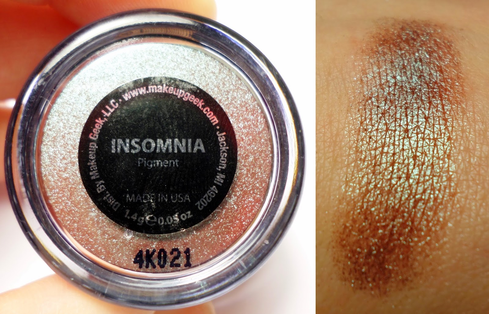 Makeup Geek Haul & UK Shopping Experience Makeup Geek Insomnia Loose Pigment 1.4g