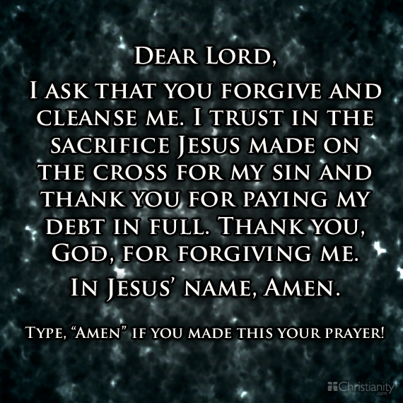 Dear Lord, I Ask That You and cleanse me, I Trust in the