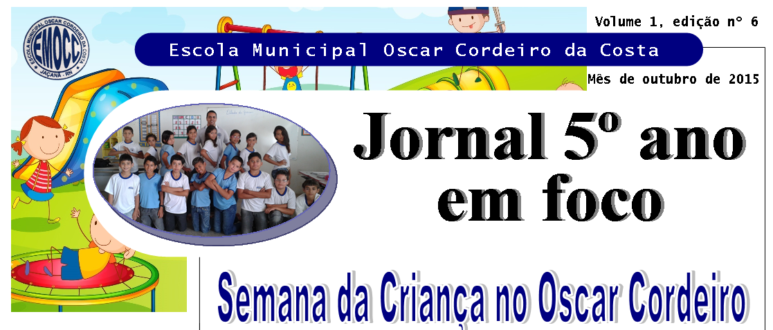 6ª edição do Jornal 5º ano em Foco