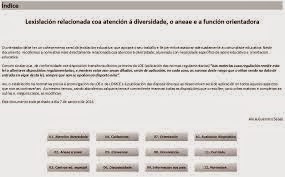 Lexislación atención á diversidade e orientación