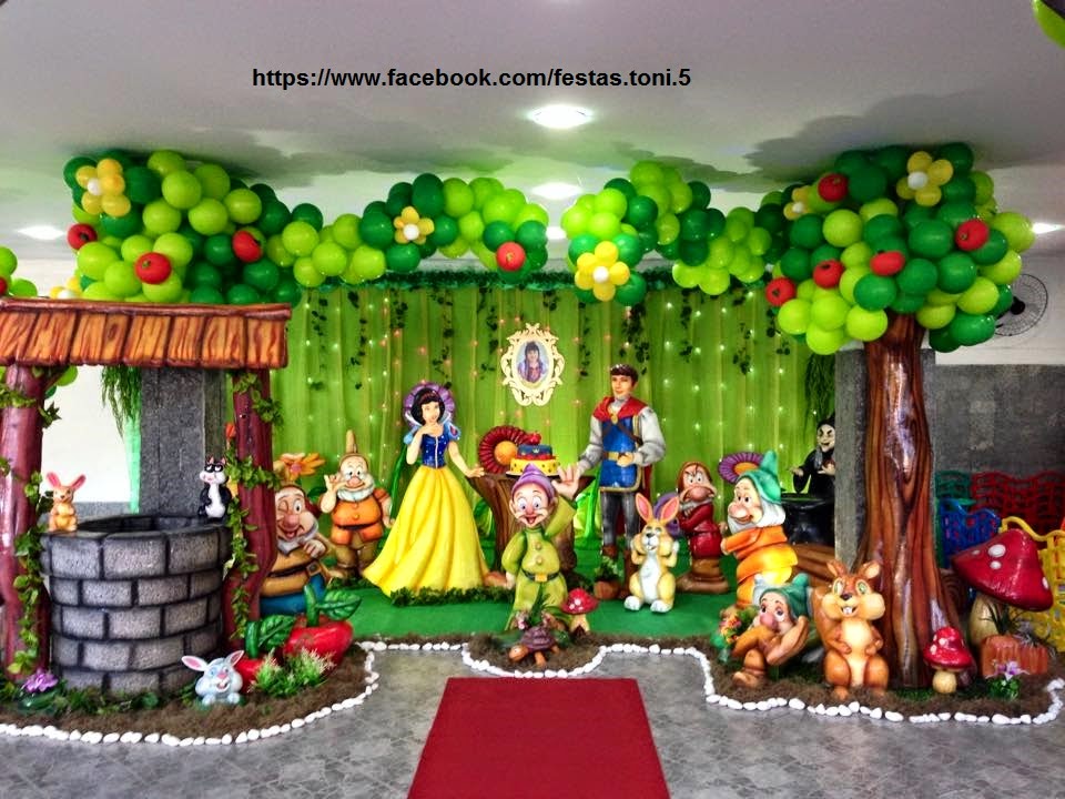 decoracao para festa infantil branca de neve:Festas Toni – Decoração de Festa Infantil: Branca de Neve e os 7 decoracao para festa infantil branca de neve:Festas Toni – Decoração de Festa Infantil: Branca de Neve e os 7
