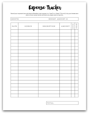 weekly expense tracker