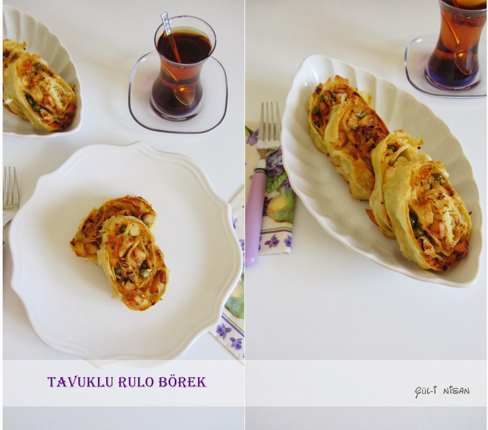 gül seda baltacı TAVUKLU RULO BÖREK