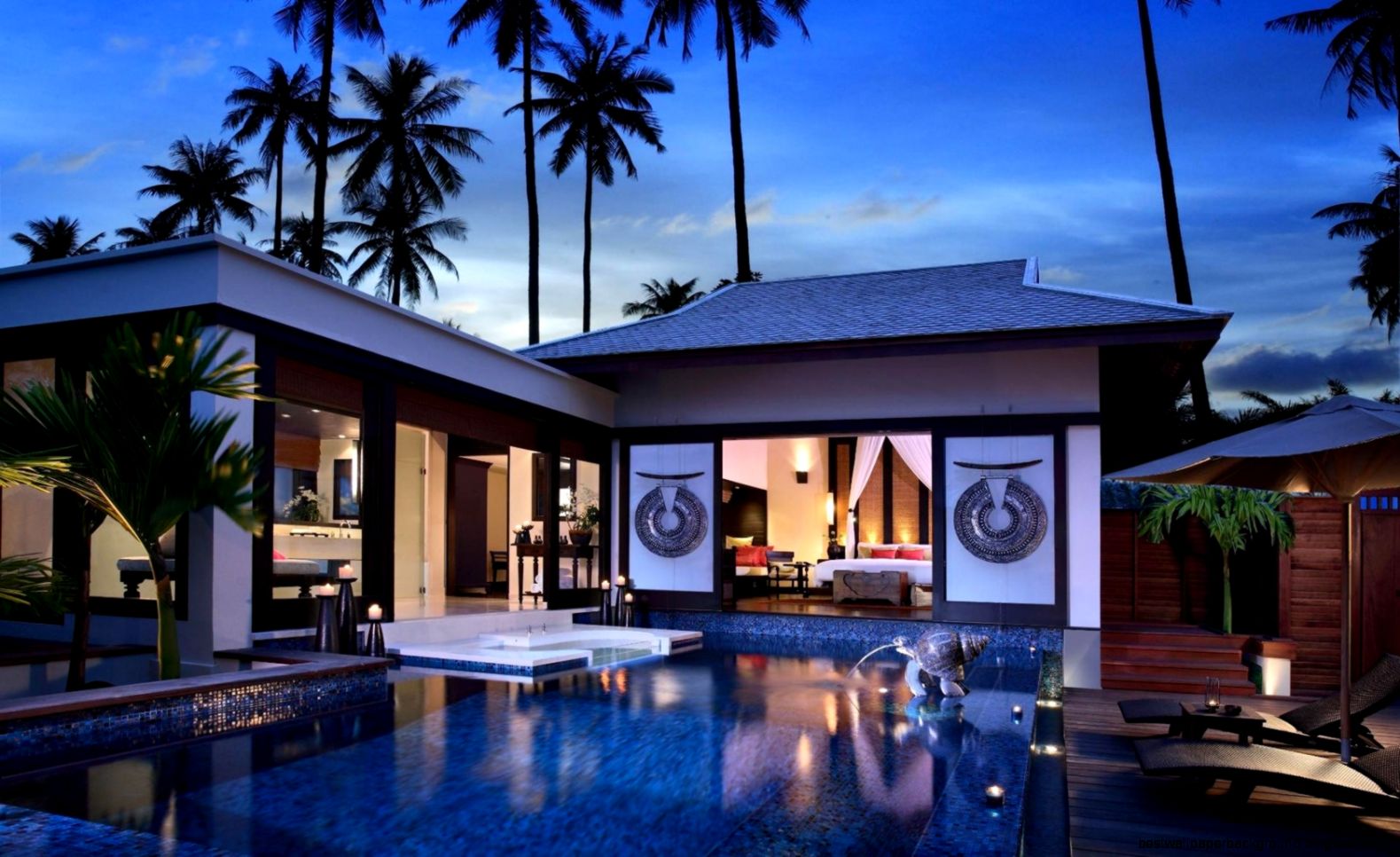 Modern beach house wallpaper 6425 Modern beach house wallpaper 6425