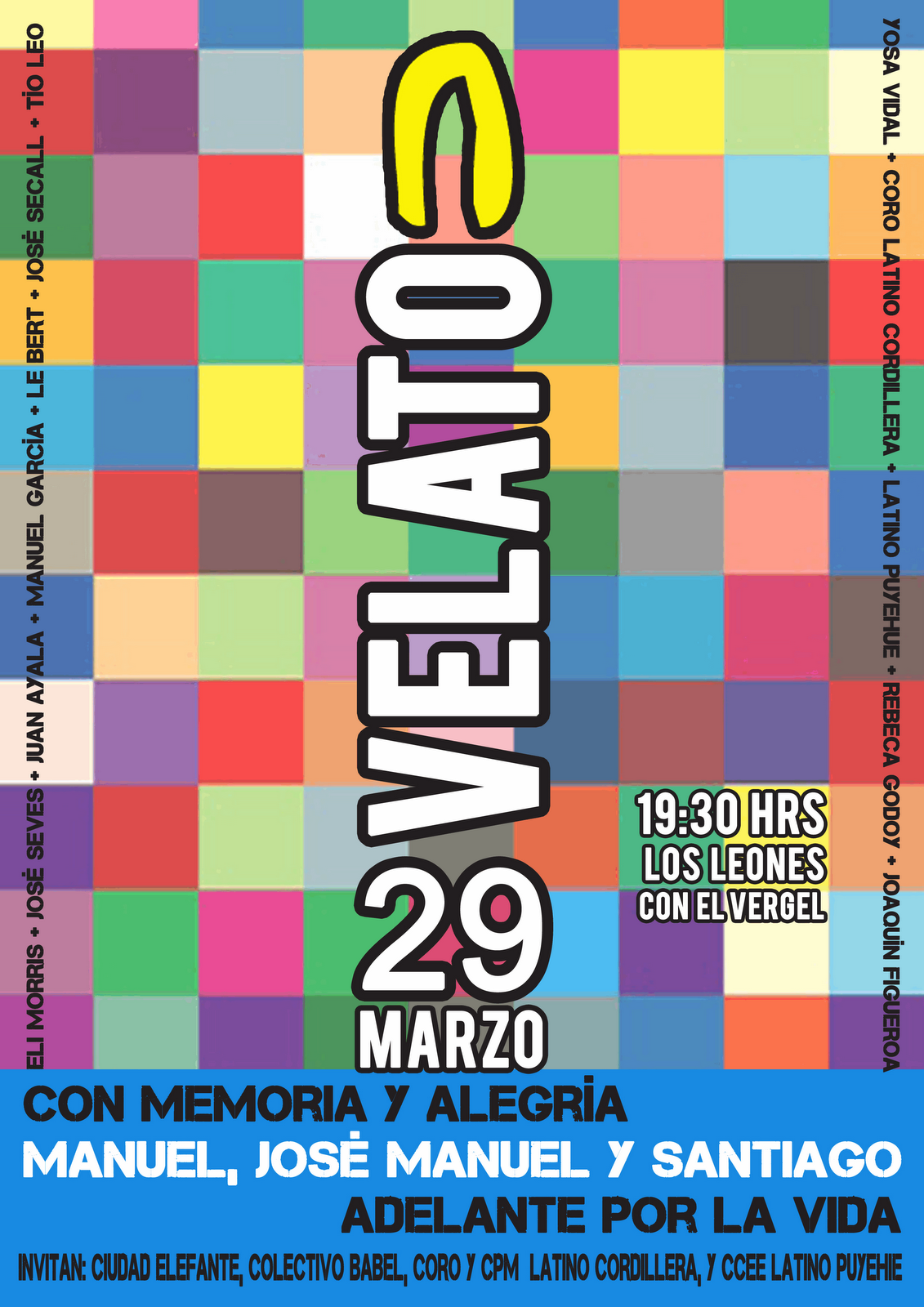 Velatón Cultural “Con Memoria y Alegría, Adelante por la Vida". (Más Info Haz Clik en la Imagen)