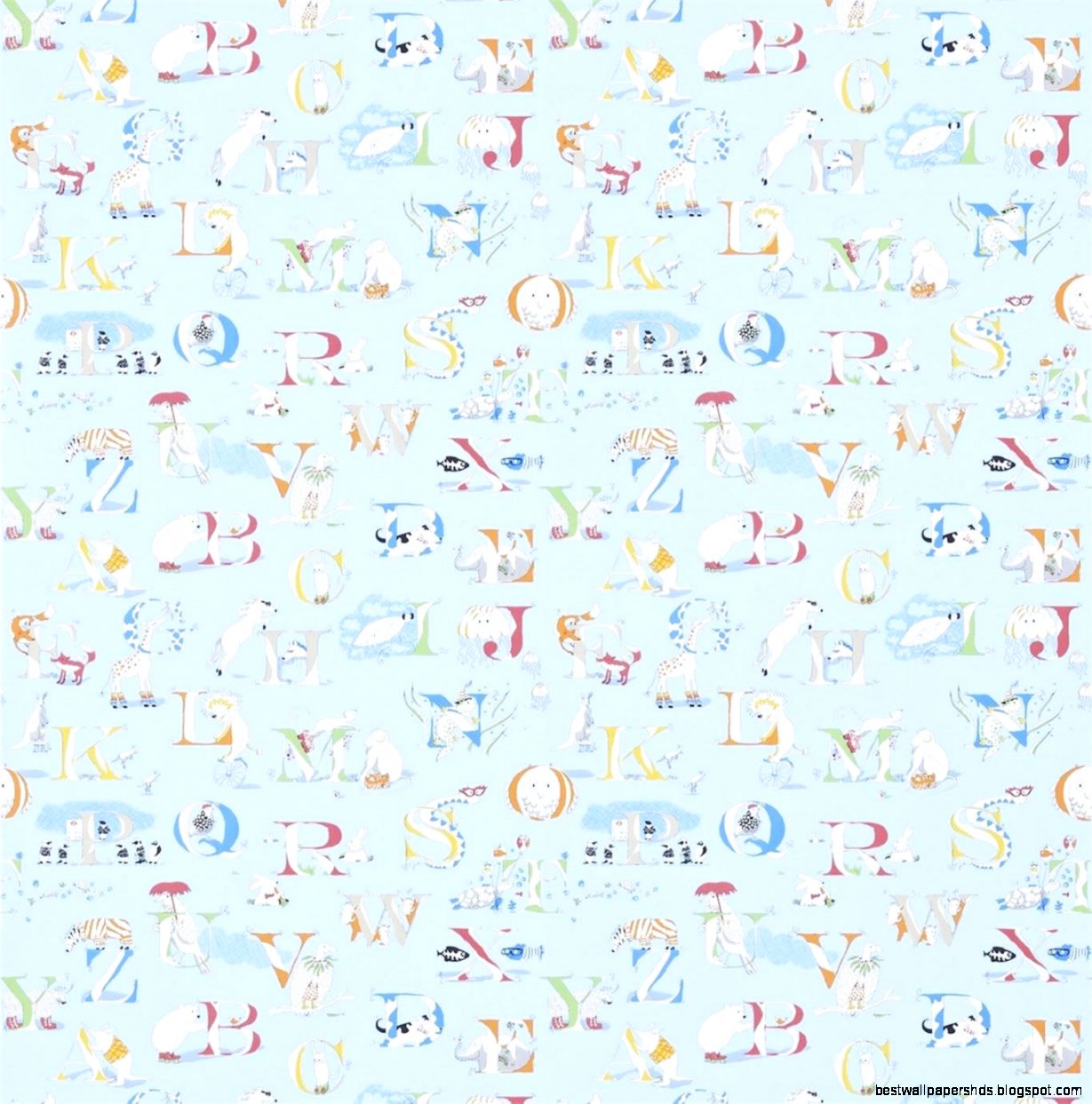 Decor Supplies Powder Blue Multi coloured 214027 Alpabet Decor Supplies Powder Blue Multi coloured 214027 Alpabet