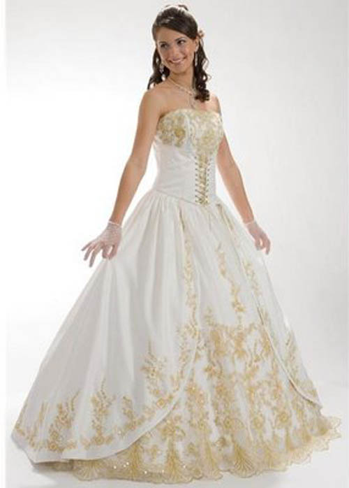In 2010 one of the most popular wedding dress is a line