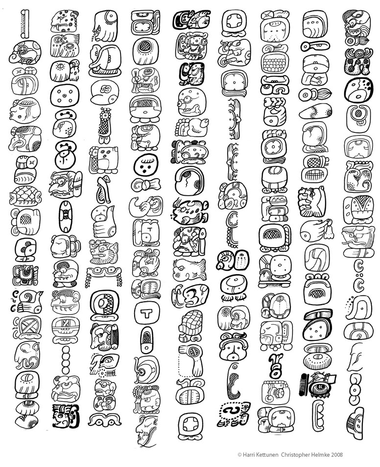 mayan glyphs english meaning mayan glyphs english meaning