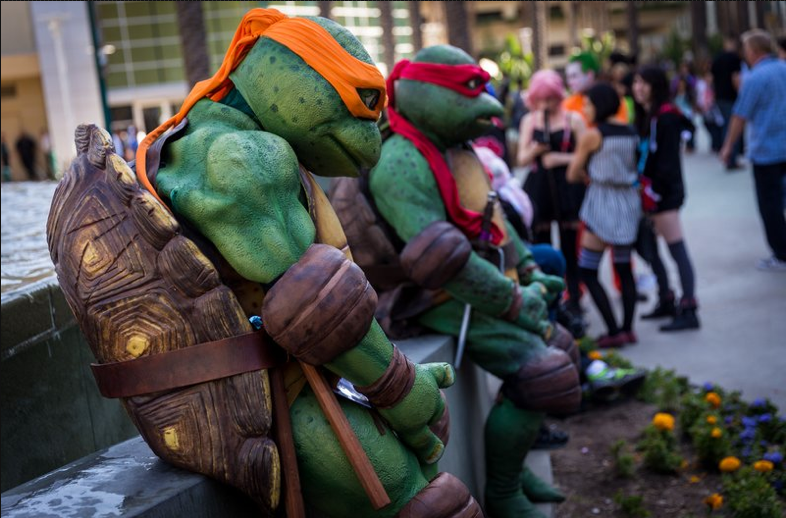 Teenage Mutant Ninja Turtle Cosplay at Wondercon 2014.