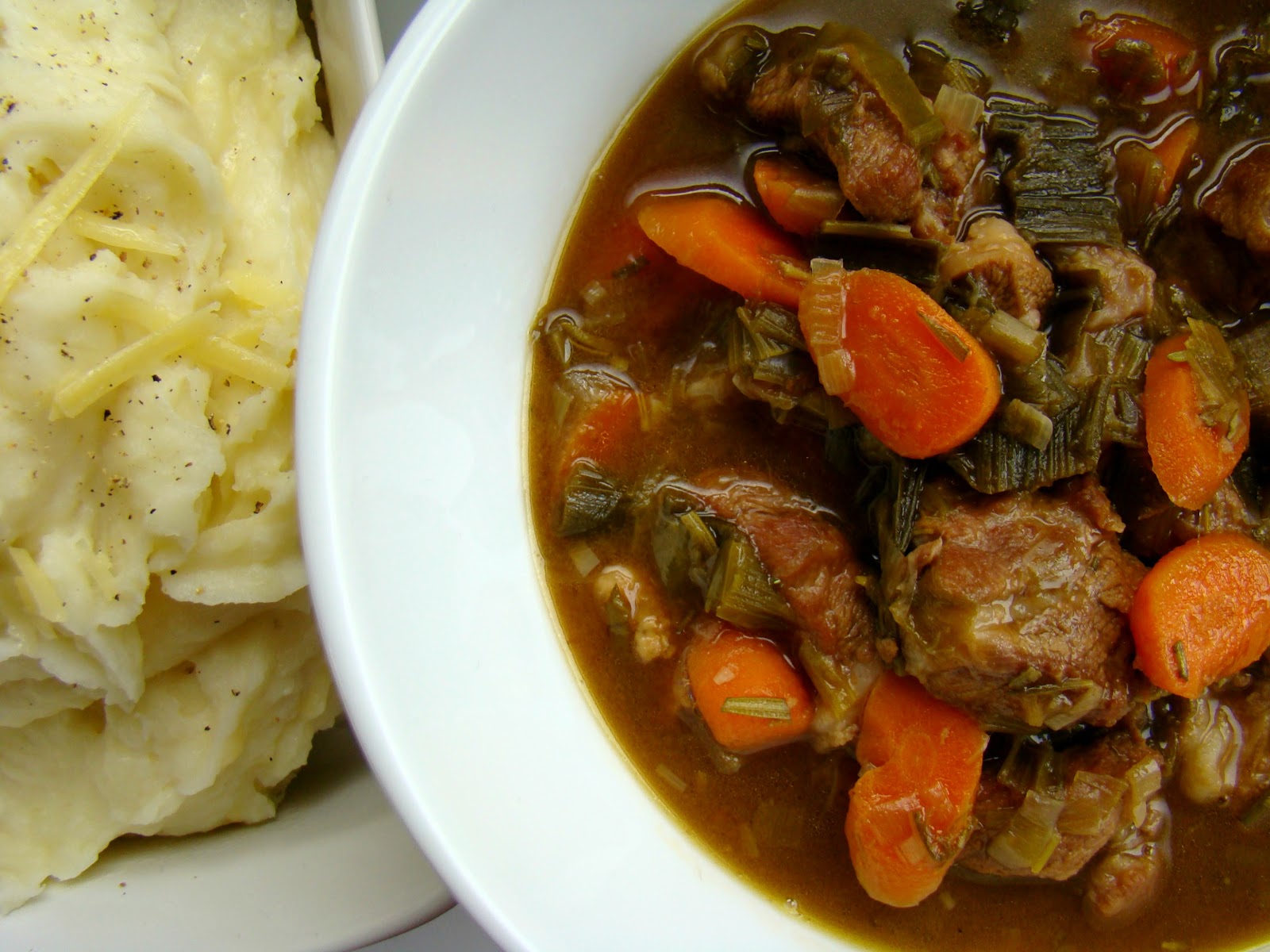 Beerbraised lamb and Dubliner mash