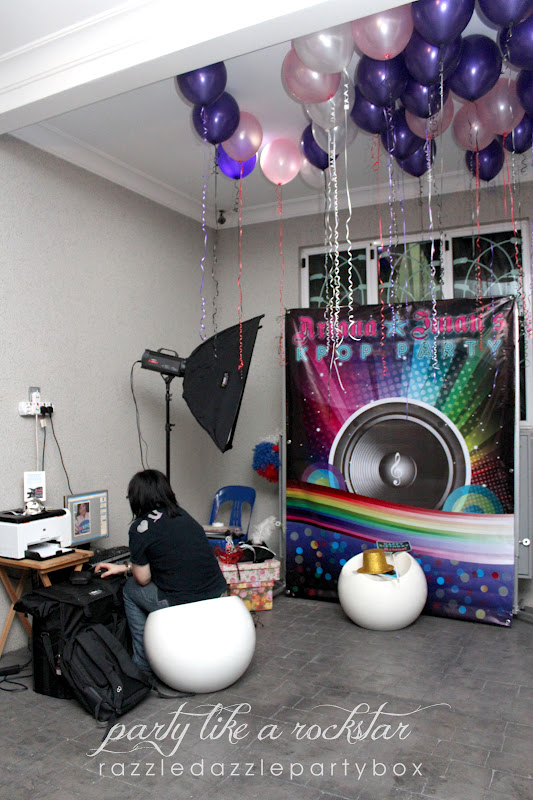 Razzle Dazzle Party Box Theme Birthday Party KPop/Rockstar