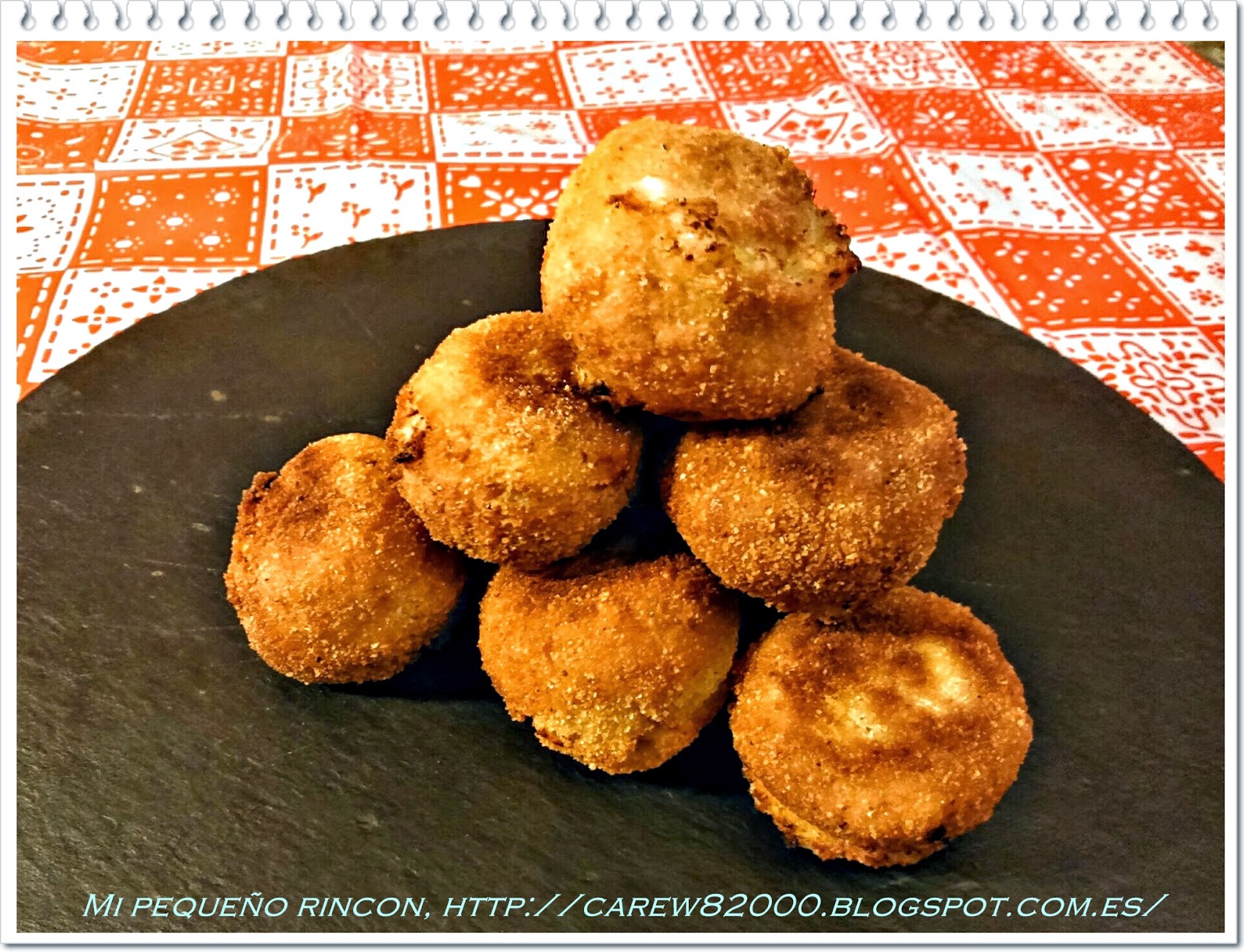 Mi pequeño rincon Croquetas de pollo y queso de oveja