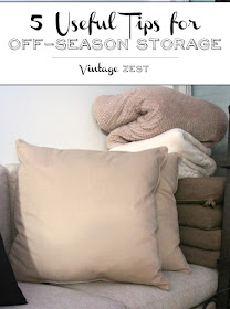 5 Useful Tips for Off-Season Storage on Diane's Vintage Zest!  #ad #ZiplocSavesSpace #organization