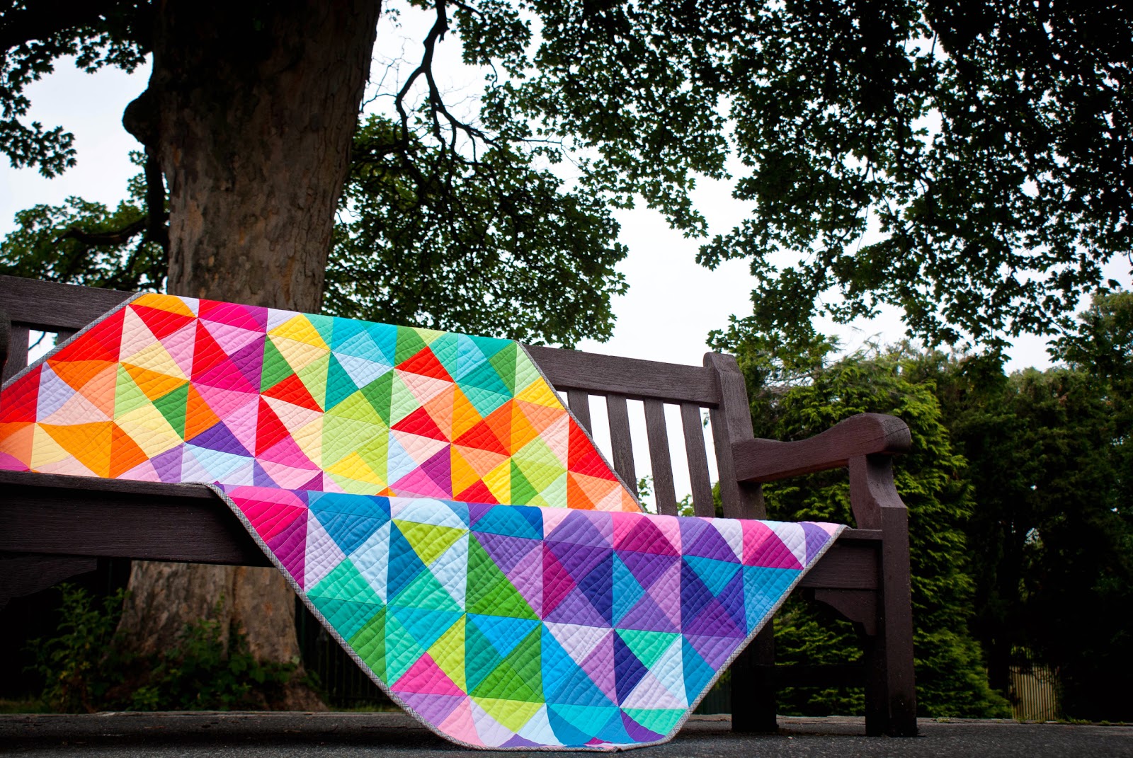 Jeliquilts 'Postcard from Sweden' aka the IKEA HST quilt