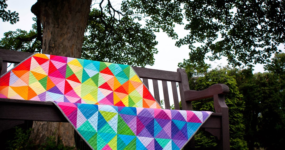 Jeliquilts 'Postcard from Sweden' aka the IKEA HST quilt