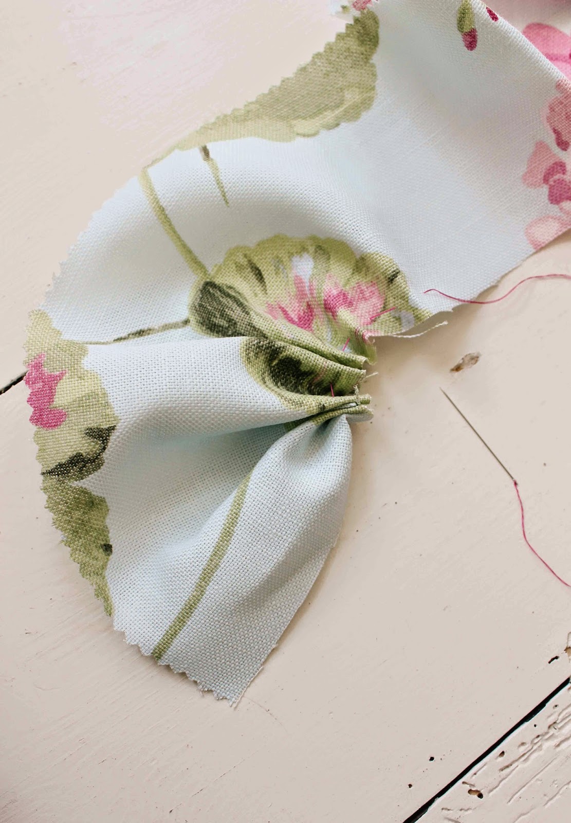 Fabric Rosette TutorialLaura Ashley Sew & Stitch Challenge The Villa
