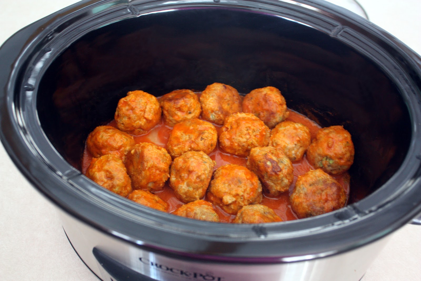 Nanna's Cookbook Crock Pot Buffalo Chicken Meatballs