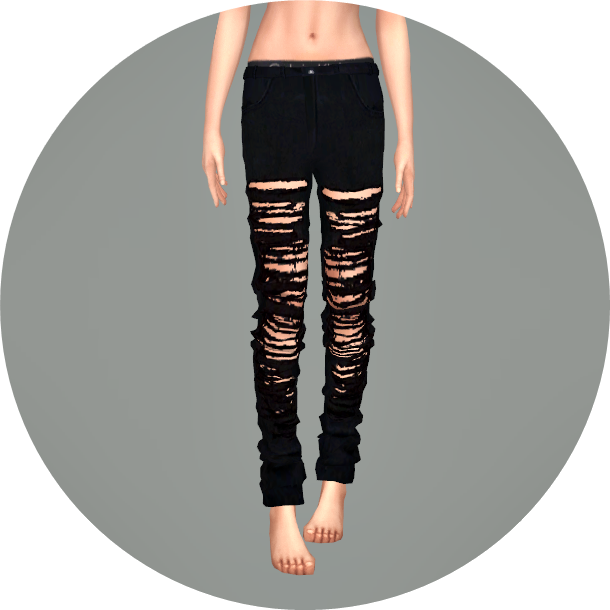 Sims 4 CC's The Best Ripped Jeans for Females by Marigold