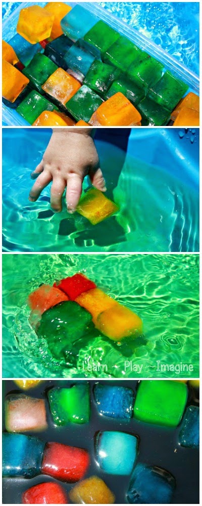 Baby and toddler safe sensory play for summer - I love how easy this is to set up!
