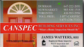 York Region Home Inspection Services, James Watters CanSpec 1-877-CANSPEC