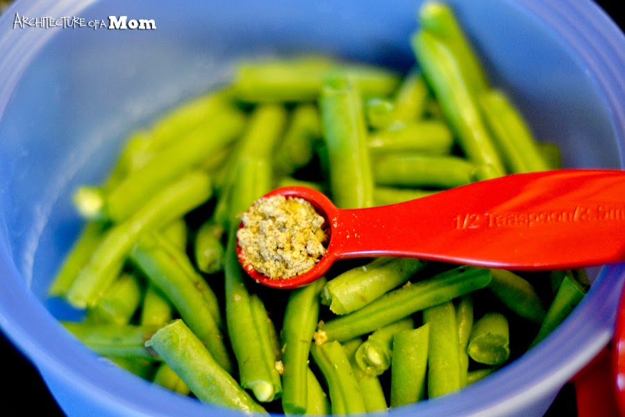 Architecture of a Mom Roasted Lemon Pepper Green Beans