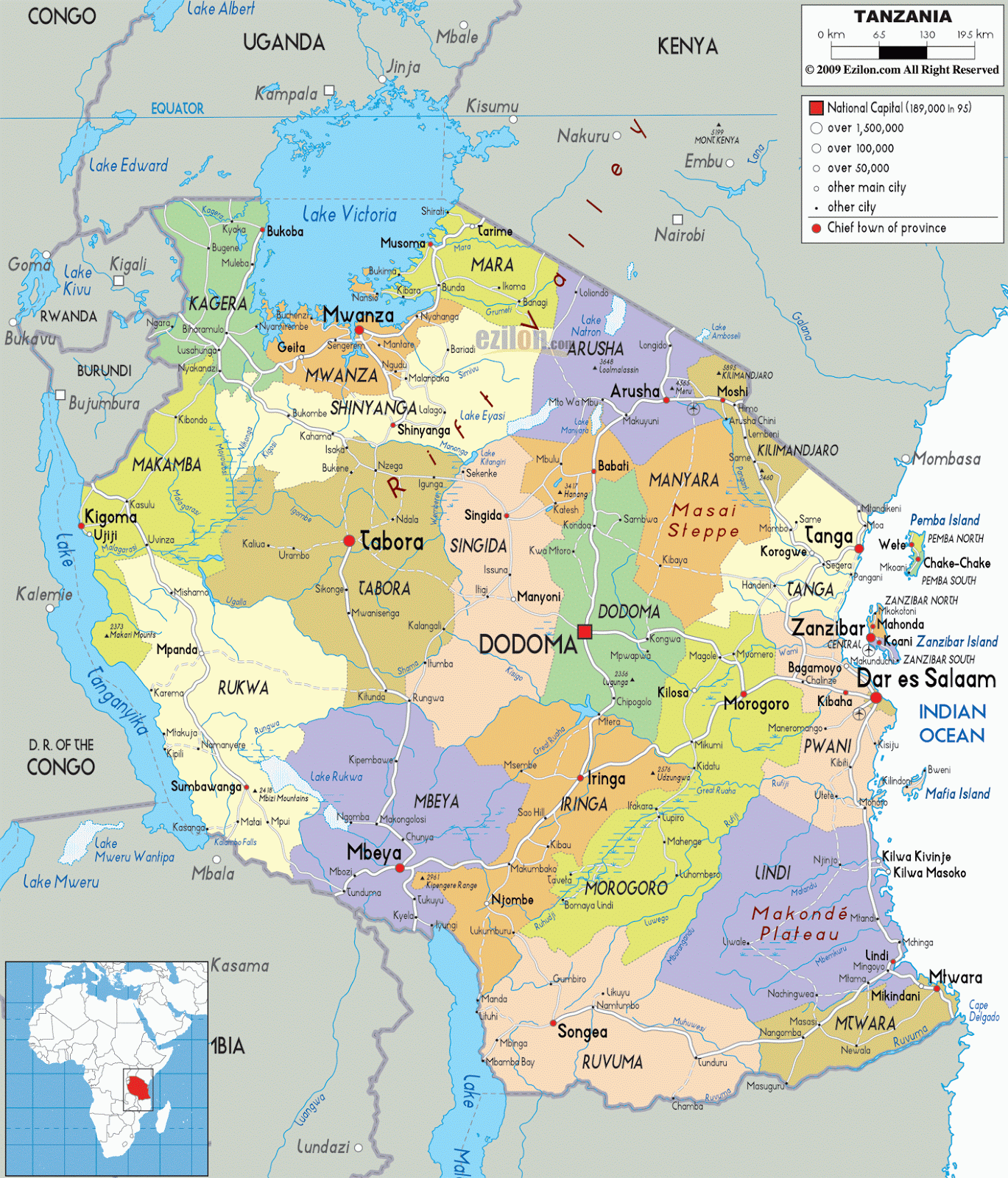 MAPS OF TANZANIA