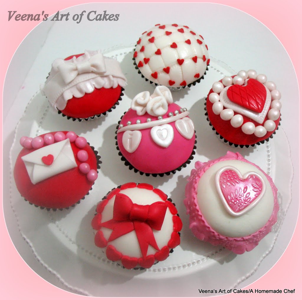 wedding cupcake images Valentine Inspired cupcakes and Stenciled Wedding Cupcakes