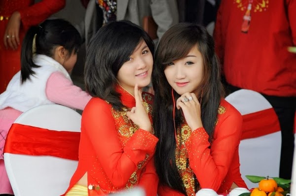 Những cô gái duyên dáng trong tà áo dài Việt Nam, hinh anh dep