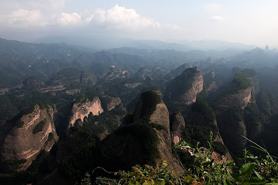 (China Danxia) - Mount Langshan in Human