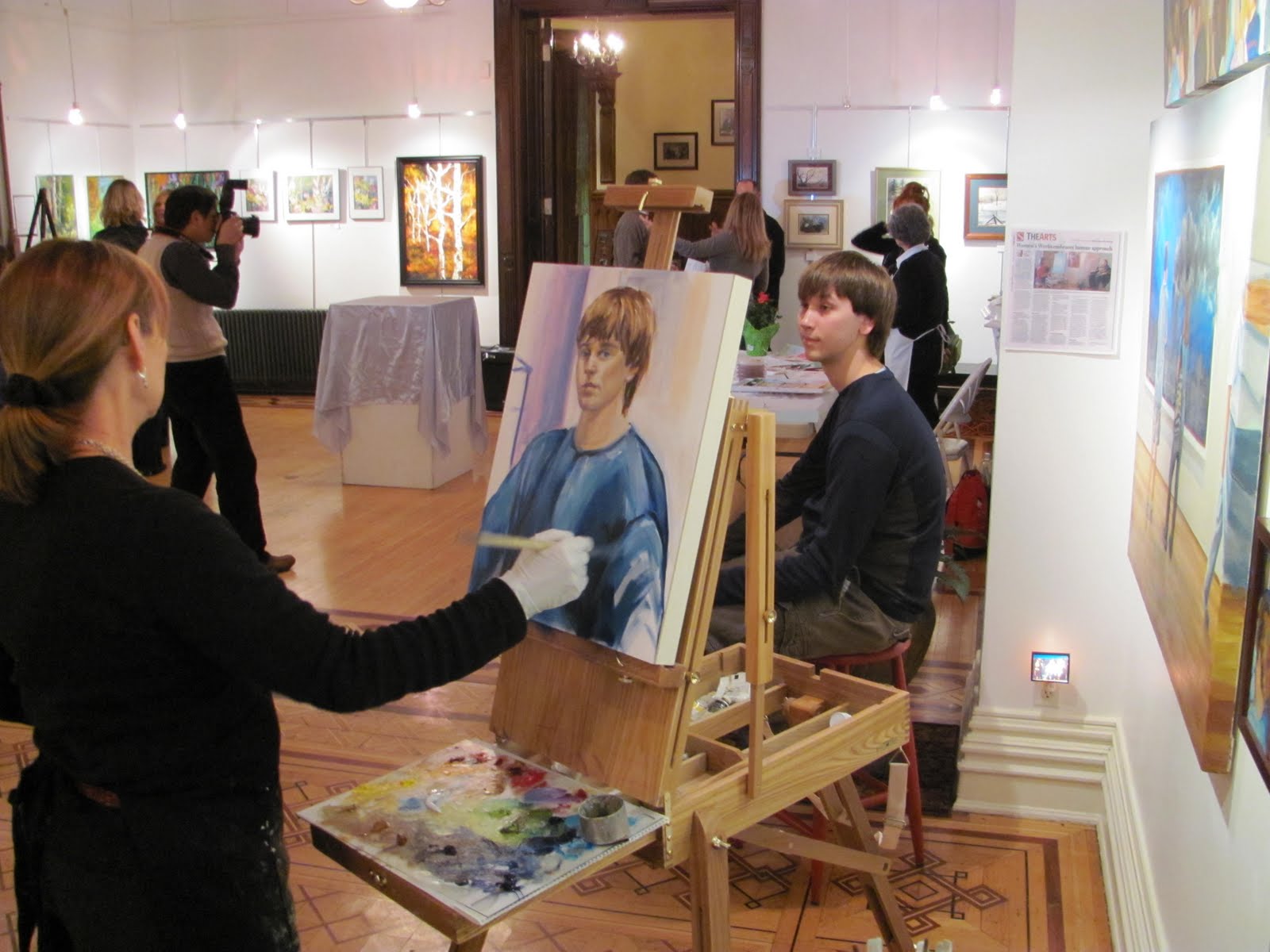 JEANINE HILLSOLDNER Fine Art Portrait Painting Demo from Live Model