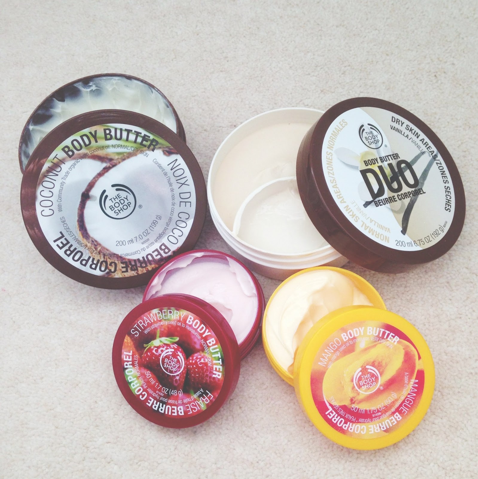 body shop body butters. JessieAnn