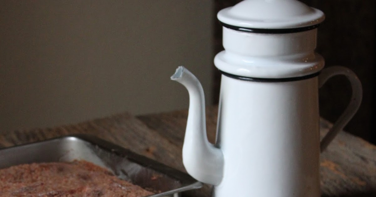 The Charm of Home French Enamel Coffee Pot