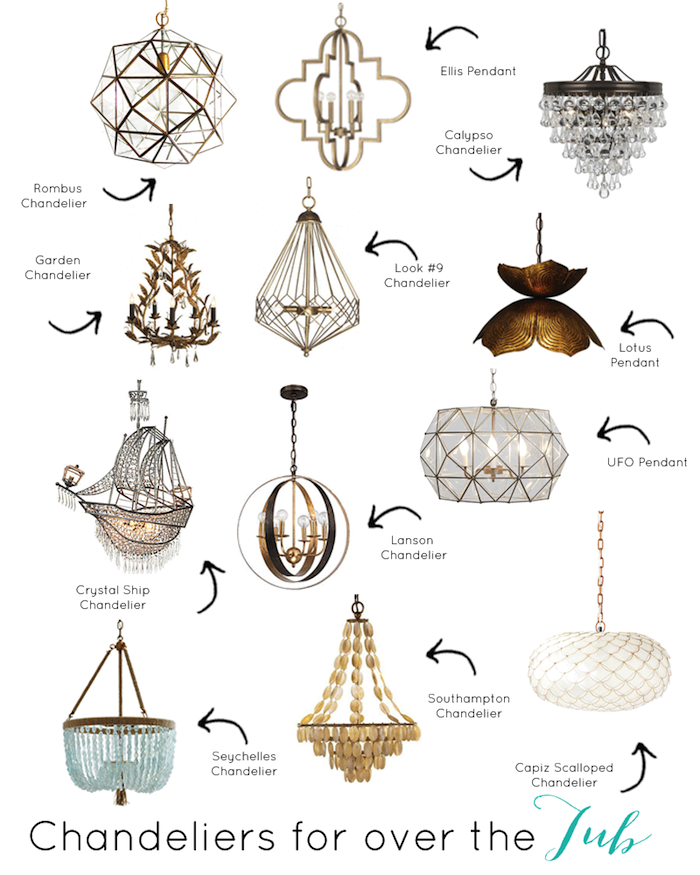 The Best Light Fixtures to Hang Over a Tub A Winter Made