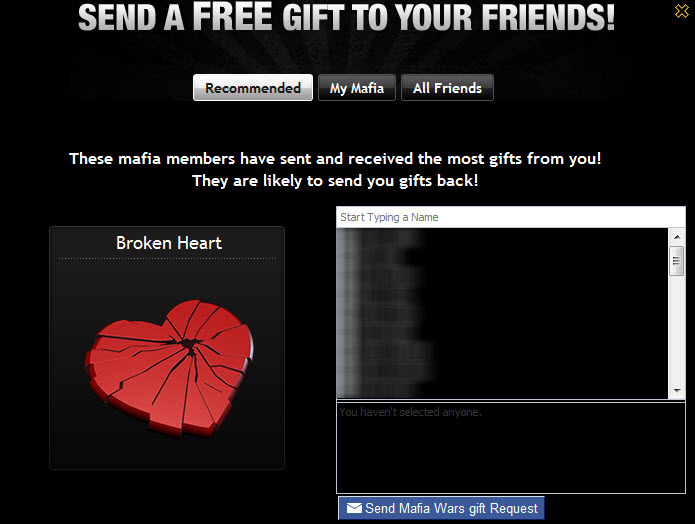 Big Love Heart For Facebook. Collect Broken Hearts from