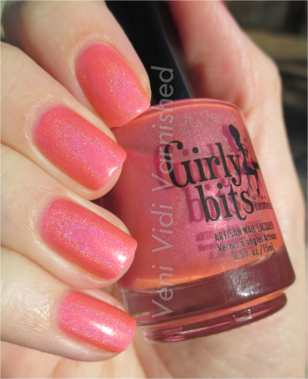 Girly Bits Hot Shot Holographic Pink Girly Bits Hot Shot Holographic Pink