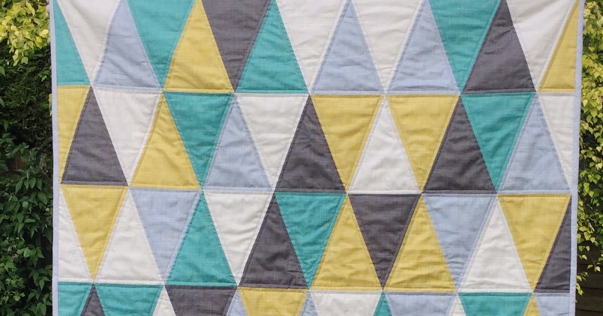 Mack and Mabel Triangle Baby Quilt Free Pattern