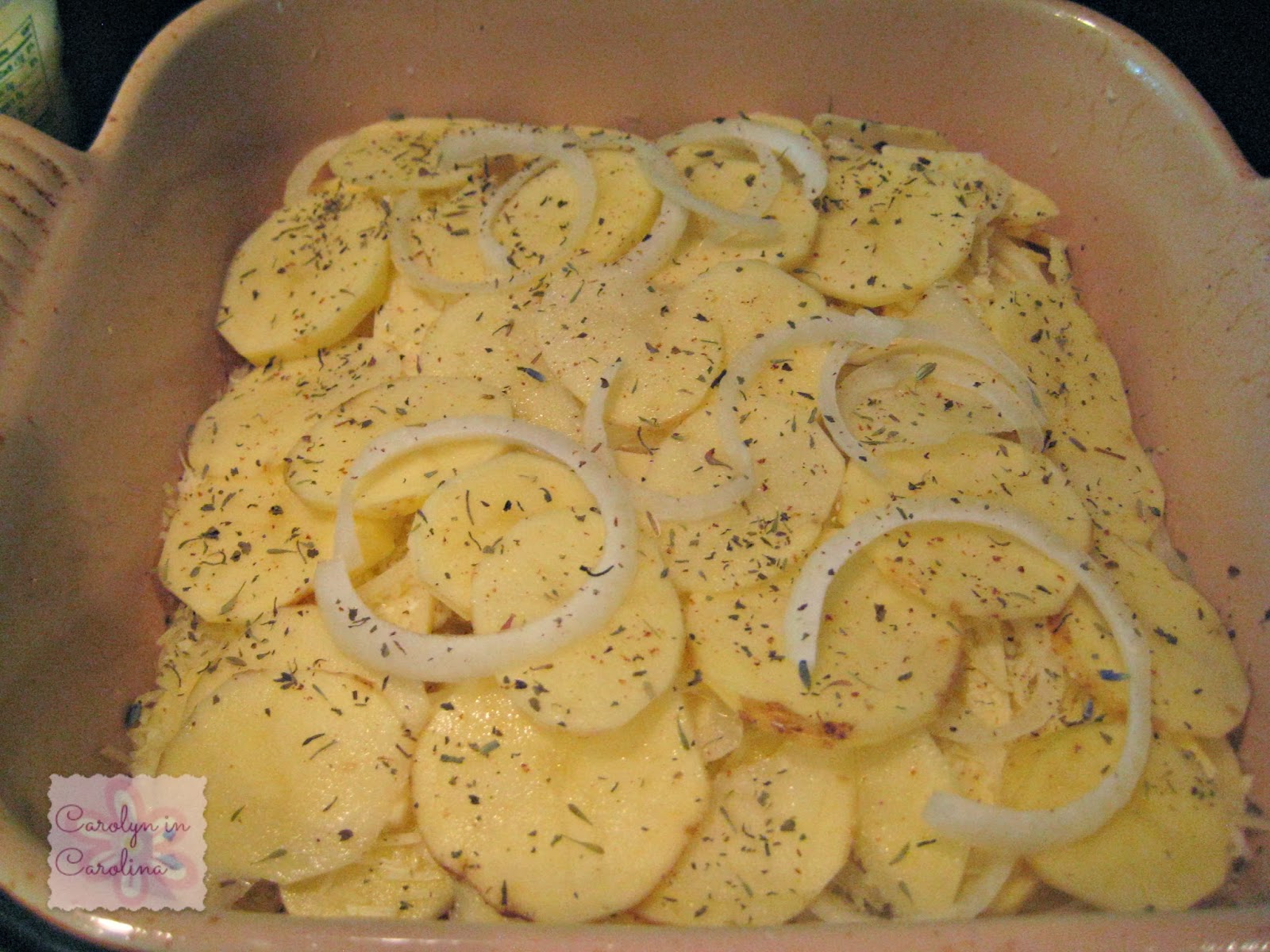 Carolyn in Carolina Onion Potato Gratin