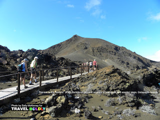 Travel Boldly Galapagos Island - The trail to the "summit" of Isla Bartolome contains sections of boardwalk and wooden steps.