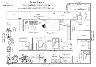 Contoh Gambar Denah Rumah Minimalis [ www.BlogApaAja.com ]