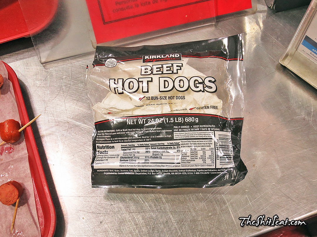 The Shit I Eat Kirkland Signature Beef Hot Dog Sample