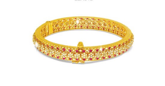 gold and diamond jewellery designs joy alukkas polki bangle alukkas jewellery designs