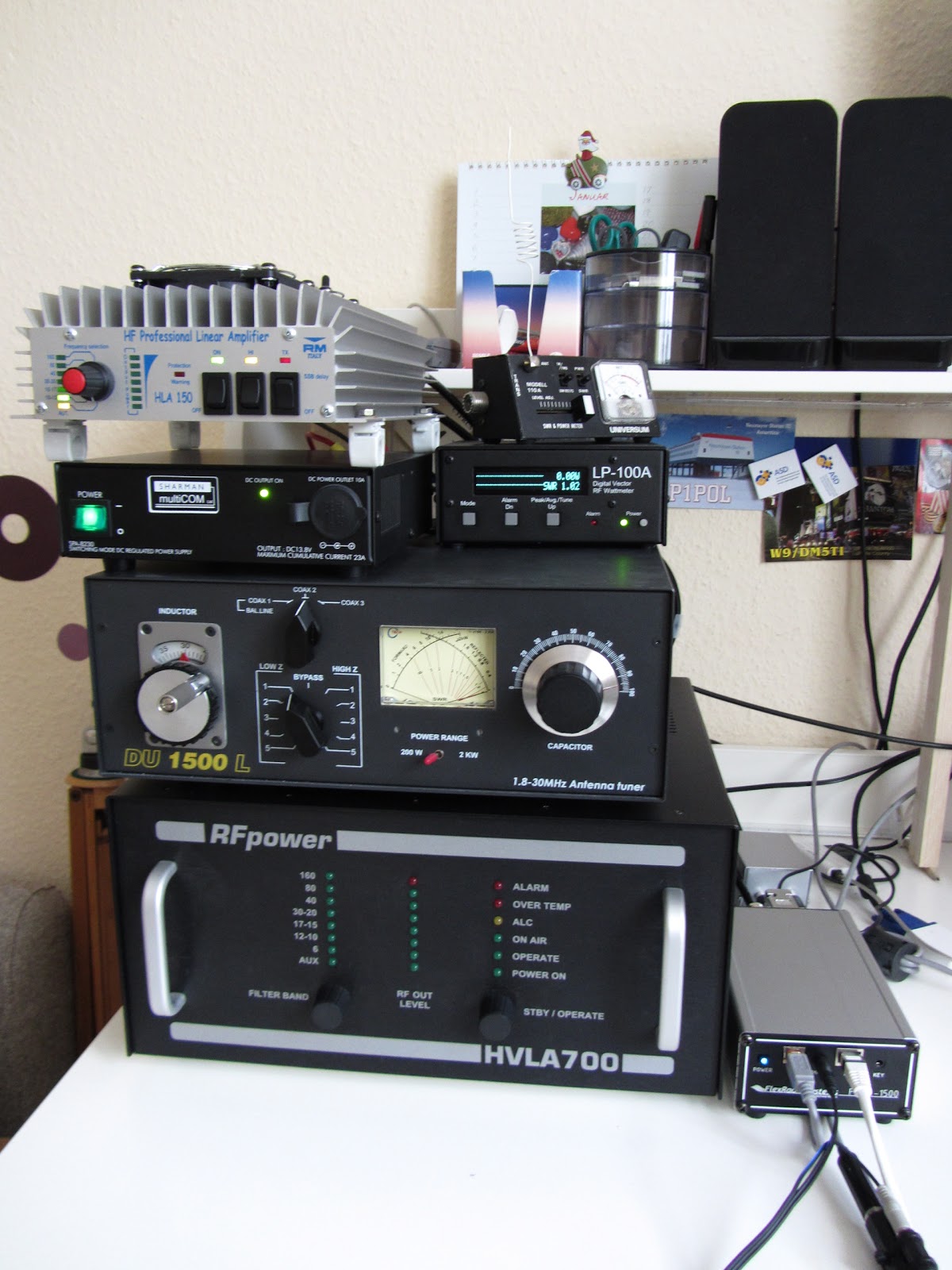 Amateurfunkwelt von DM5HF Flexradio 1500 im Betrieb mit