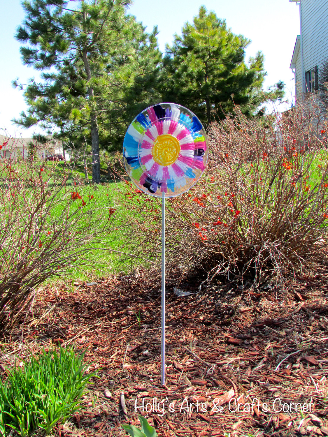 Holly's Arts and Crafts Corner: Craft Project: Handpainted Garden Art