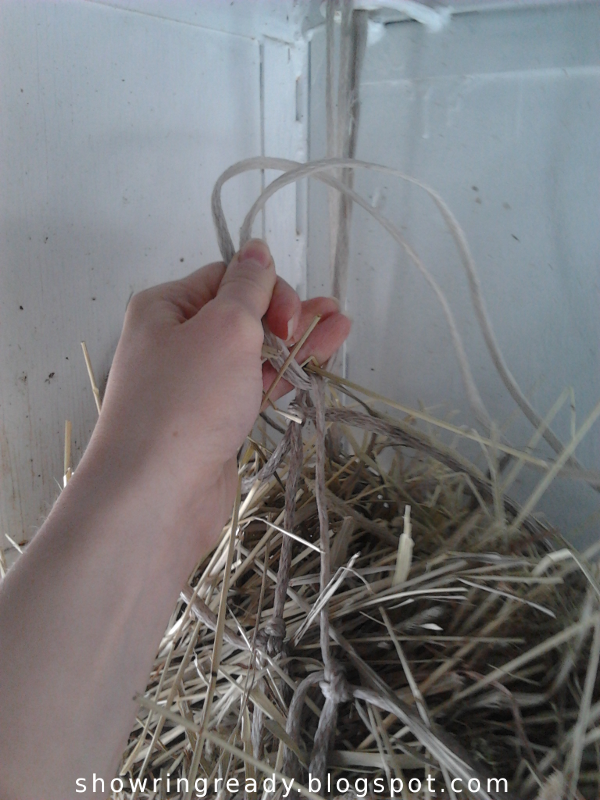 Show Ring Ready How to Hang a Hay Net