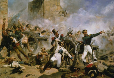 1884.- "Defensa del Parque de Artillería de Monteleón". Pintor Joaquín Sorolla Bastida.