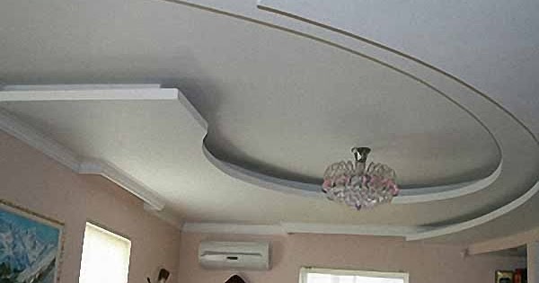 Curved Gypsum Ceiling Designs For Living Room
