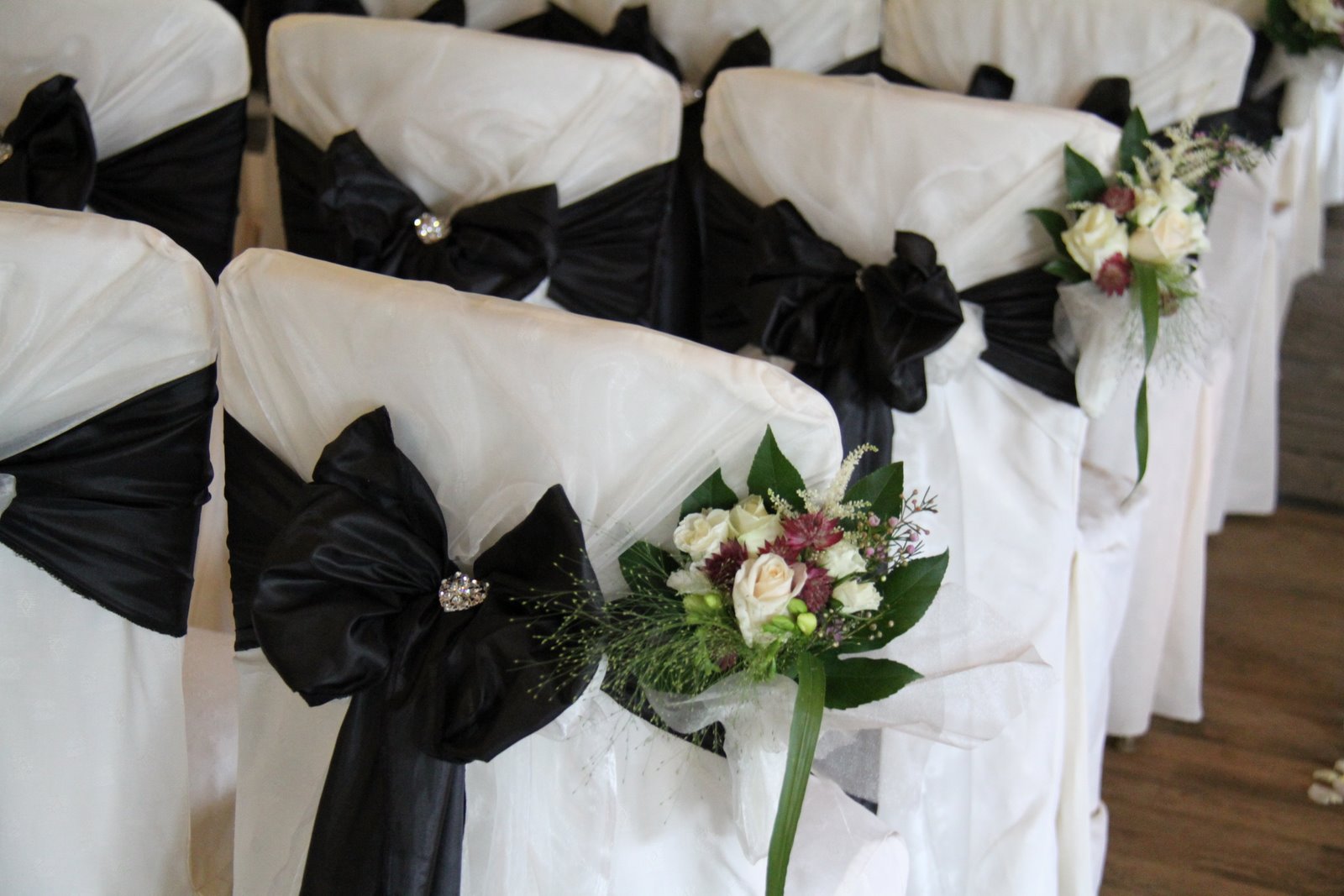 Flower Design Wedding Ceremony Styling Aisle & Chair Dressings for a